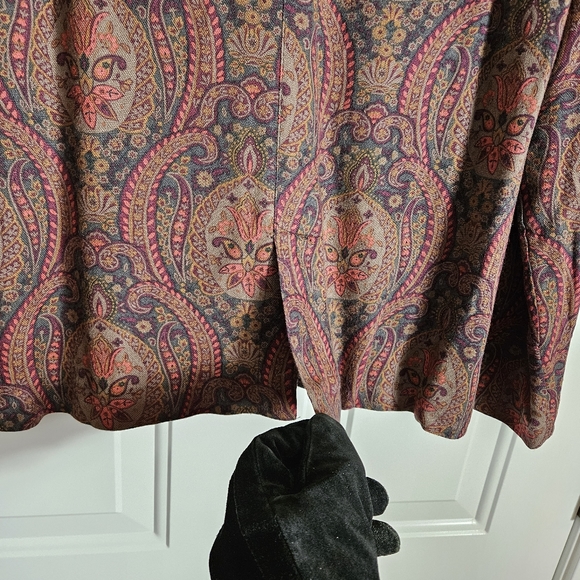 NEW! Volcom Multicolor Vinyl Club Paisley Blazer Size S - Picture 12 of 13